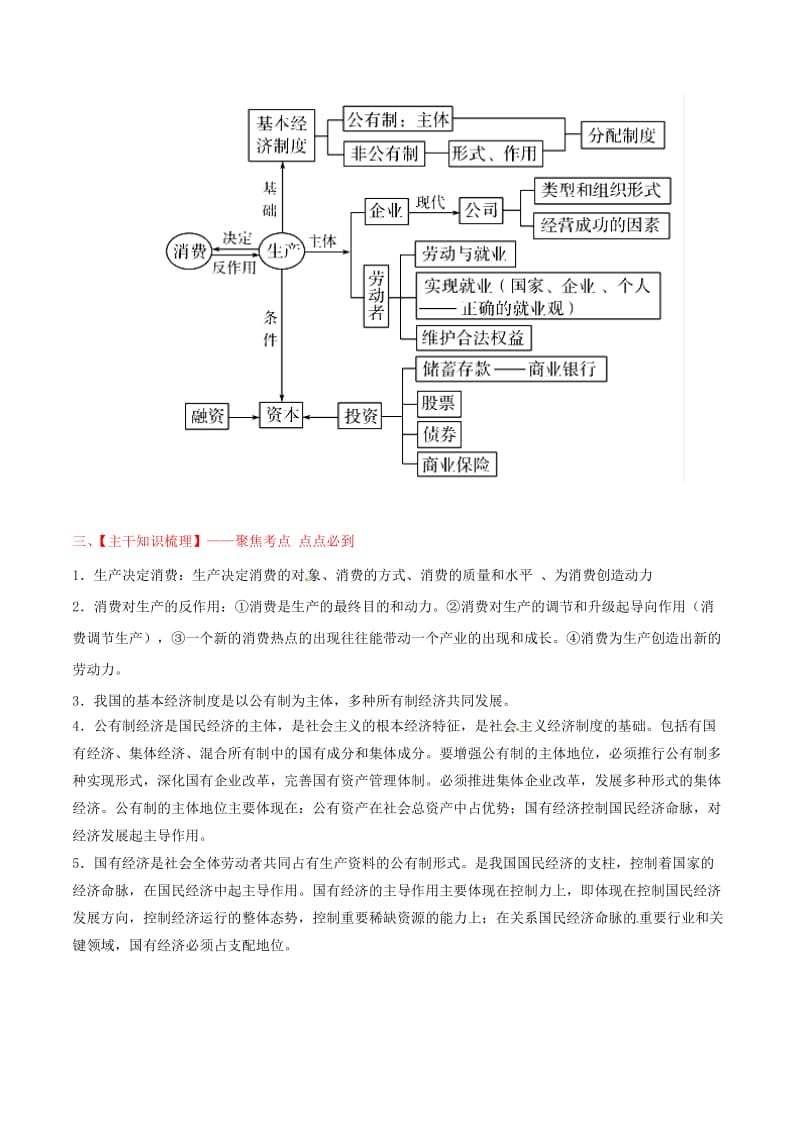 2019年高考政治备考 优生百日闯关系列 专题02 生产、劳动与经营（含解析）.doc_第2页