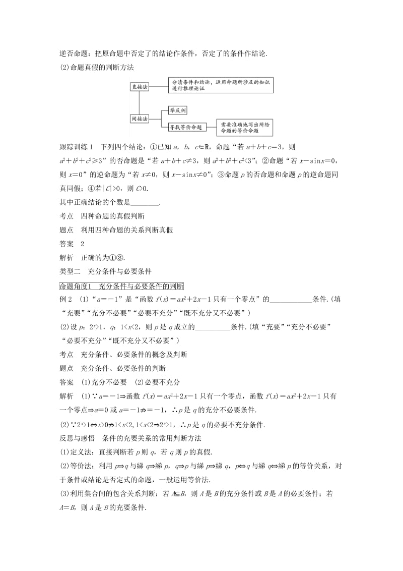 2018-2019高中数学 第1章 常用逻辑用语章末复习学案 苏教版选修1 -1.docx_第3页