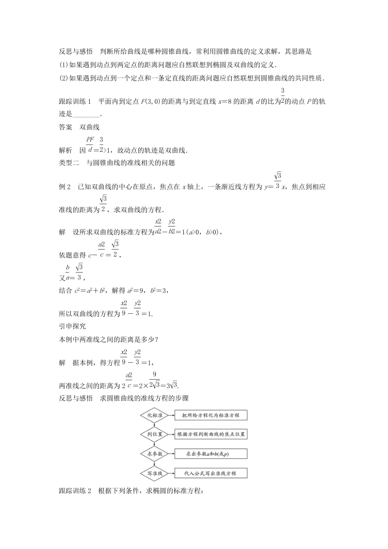 2018-2019高中数学 第2章 圆锥曲线与方程 2.5 圆锥曲线的统一定义学案 苏教版选修2-1.doc_第3页