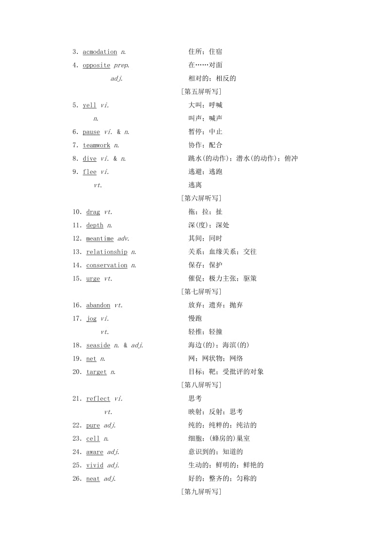 2018-2019学年高考英语一轮复习 Unit 3 Under the sea讲义 新人教版选修7.doc_第2页