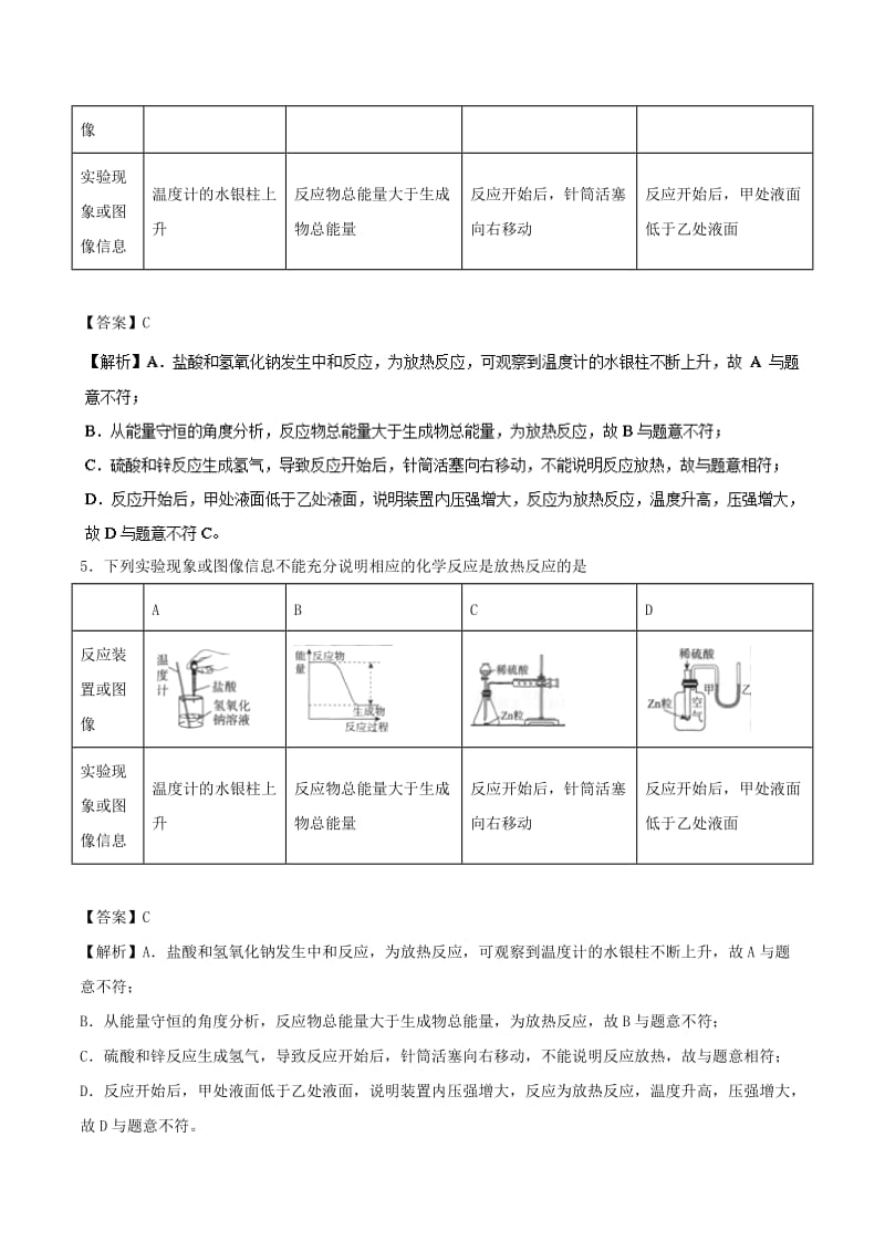 2019高考化学 难点剖析 专题62 一组实验装置的评价练习.doc_第3页