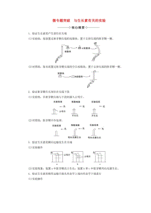 2018版高中生物 第三章 植物的激素調(diào)節(jié) 微專(zhuān)題突破 與生長(zhǎng)素有關(guān)的實(shí)驗(yàn)學(xué)案 新人教版必修3.doc