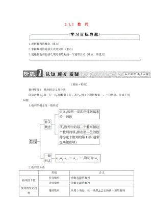 2018版高中數(shù)學 第2章 數(shù)列 2.1.1 數(shù)列學案 新人教B版必修5.doc