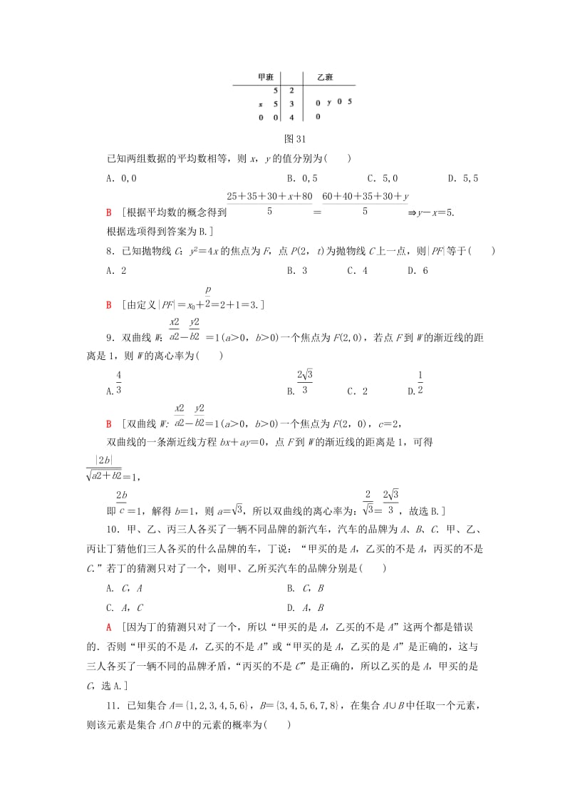 2019高考数学”一本“培养优选练 小题分层练2 送分小题精准练（2）文.doc_第2页