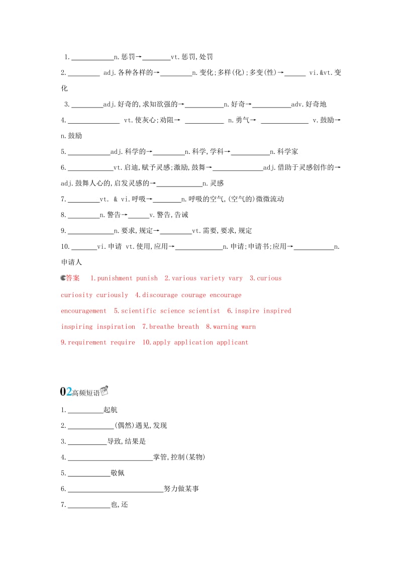 2020版高考英语大一轮复习 Unit 3 Amazing people词汇积累 牛津译林版必修2.doc_第2页