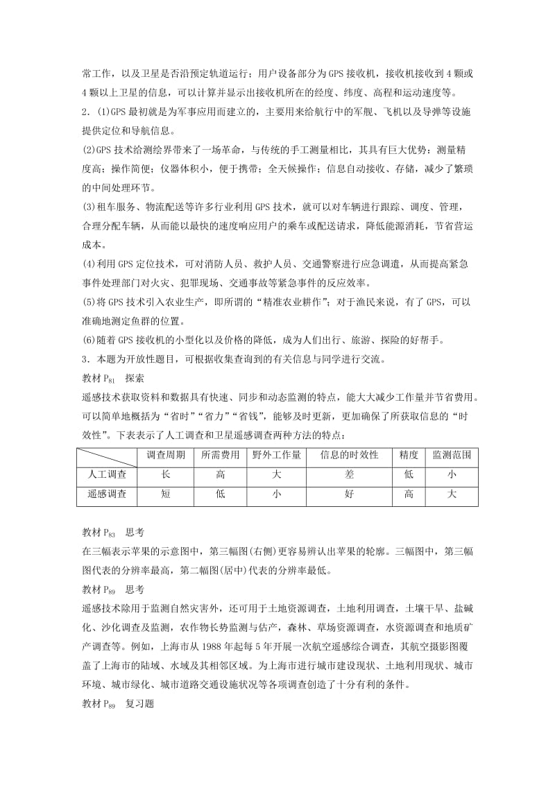 2018-2019版高中地理 第三章 地理信息技术的应用章末总结学案 湘教版必修3.doc_第2页