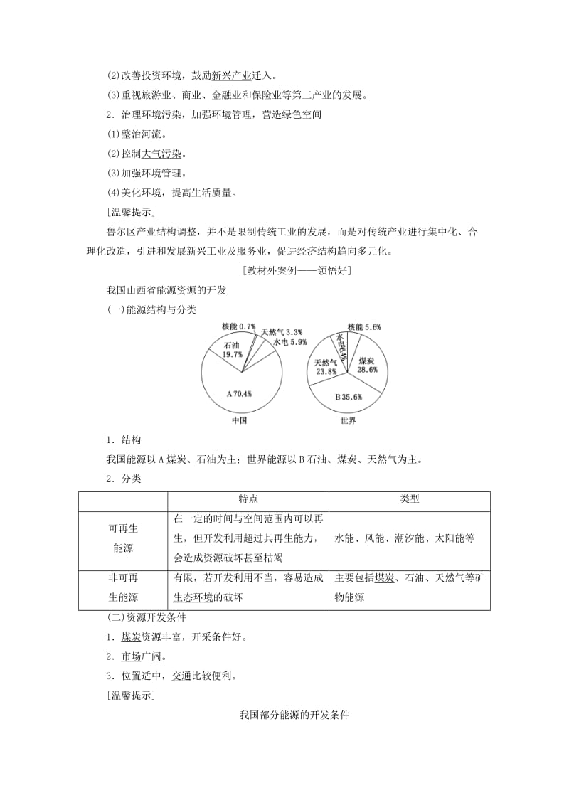 （江苏专用）2020版高考地理一轮复习 第三部分 第二单元 第五讲 资源开发与区域可持续发展——以德国鲁尔区为例教案（含解析）.doc_第2页