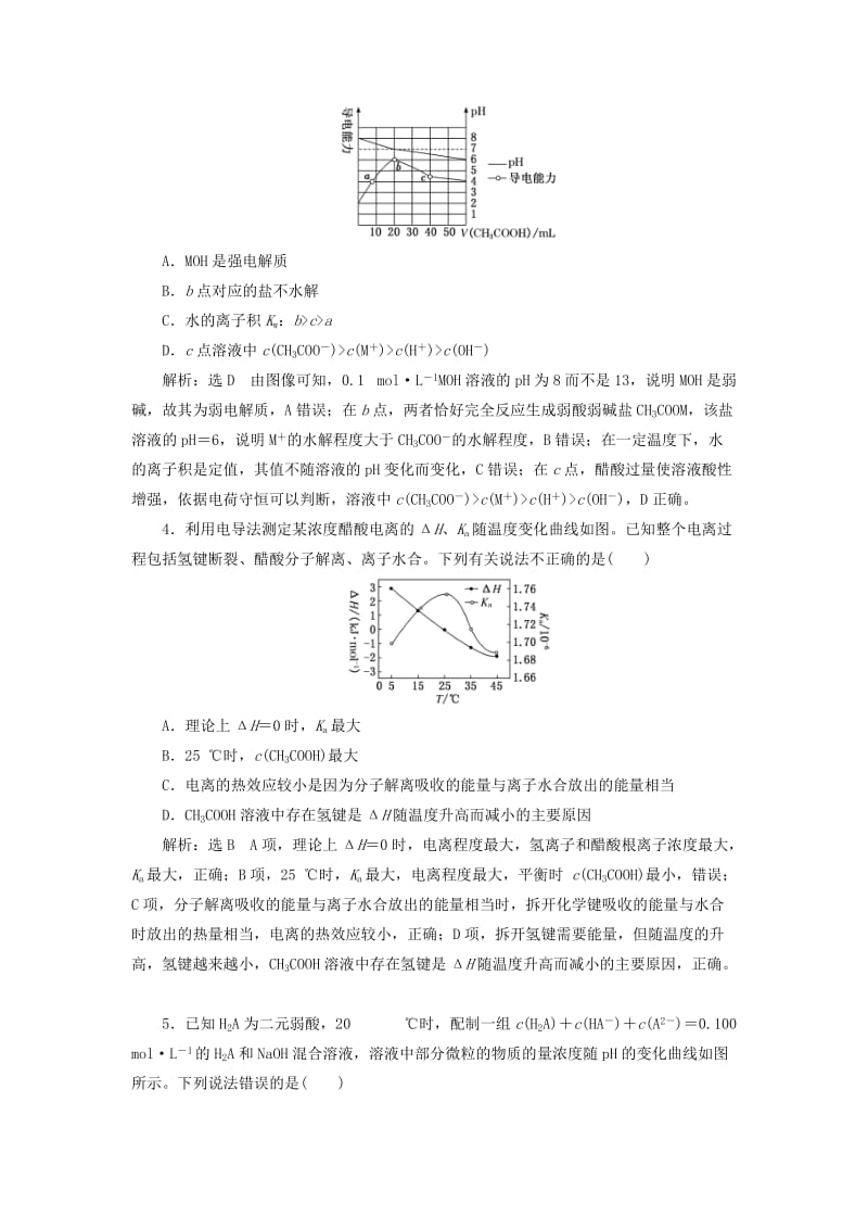 2019高考化学精准押题练 第12题 水溶液中的离子平衡（含解析）.doc_第2页