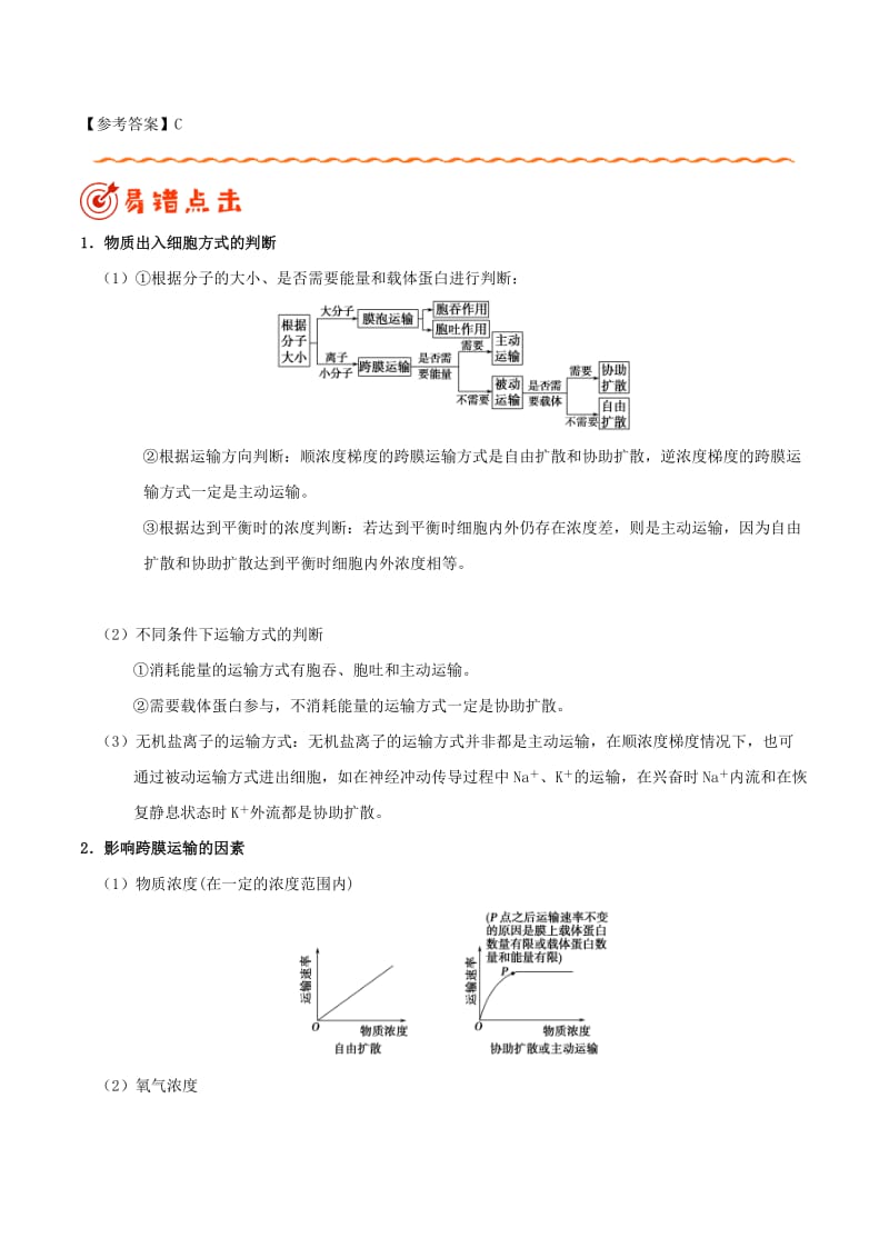 2019年高考生物 纠错笔记 专题02 细胞的代谢.doc_第2页