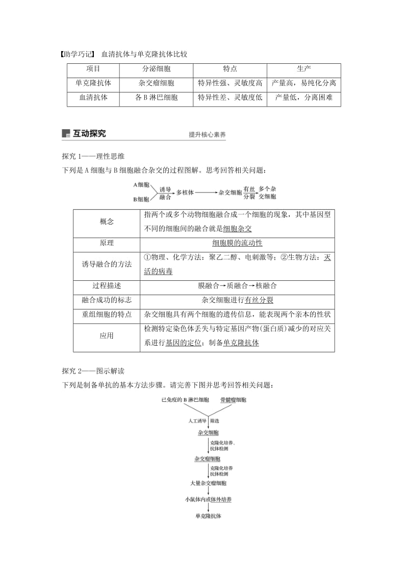 2018-2019学年高中生物 第二章 克隆技术 第6课时 动物的克隆(Ⅱ)学案 浙科版选修3.doc_第2页