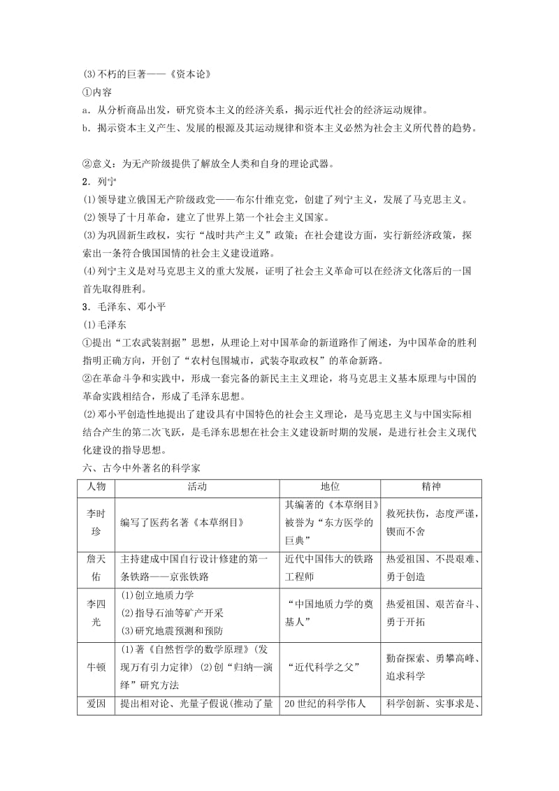 2019版高考历史一轮复习 选考部分 中外历史人物评说学案 北师大版选修4.doc_第3页