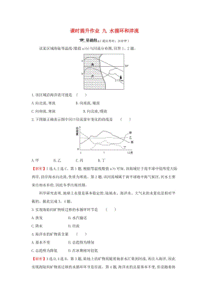 2019屆高考地理一輪復(fù)習(xí) 課時(shí)提升作業(yè)九 2.5 水循環(huán)和洋流 新人教版.doc