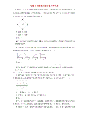 2019屆高中物理二輪復(fù)習(xí) 熱點(diǎn)題型專練 專題8.2 磁場(chǎng)對(duì)運(yùn)動(dòng)電荷的作用（含解析）.doc