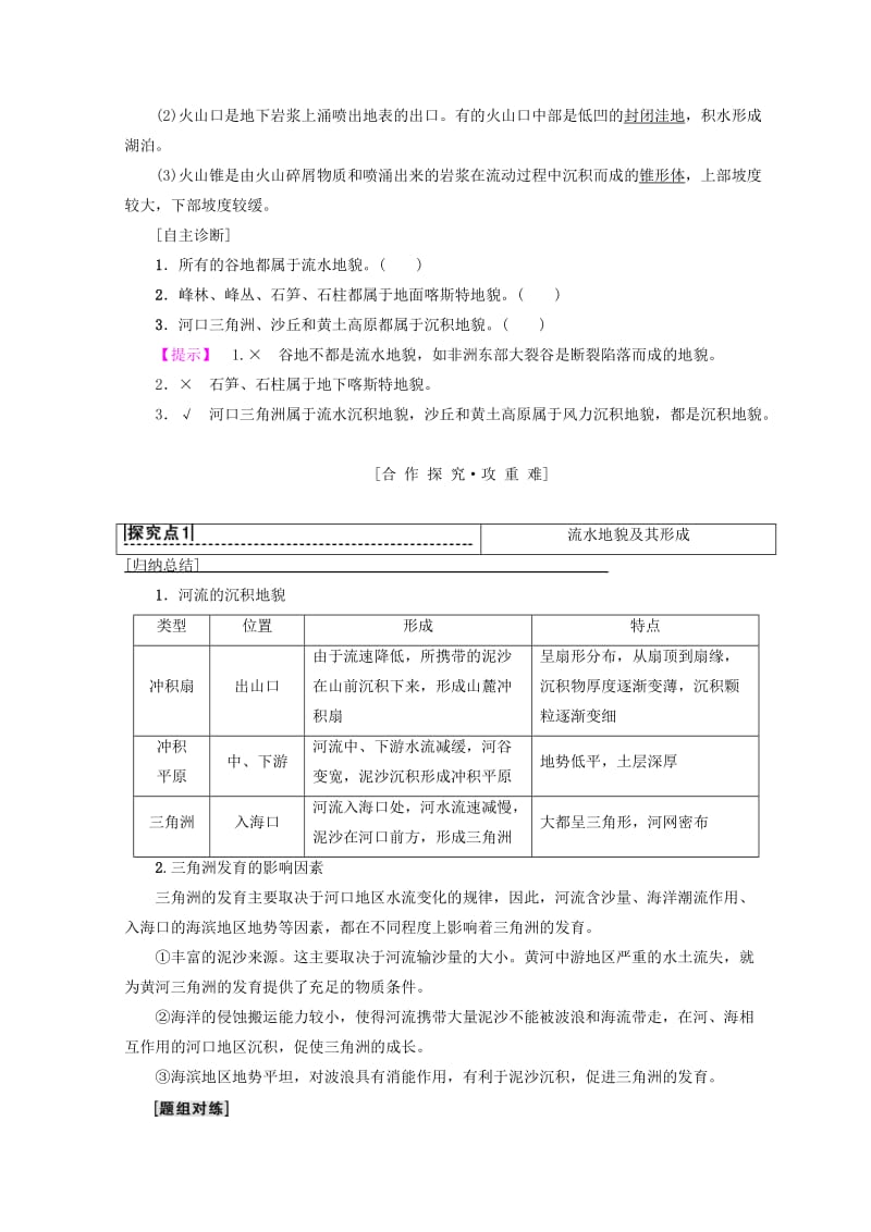 （课标版）2019高中地理 第4章 地表形态的塑造 附3 典型地貌及其景观特点学案 必修1.doc_第2页