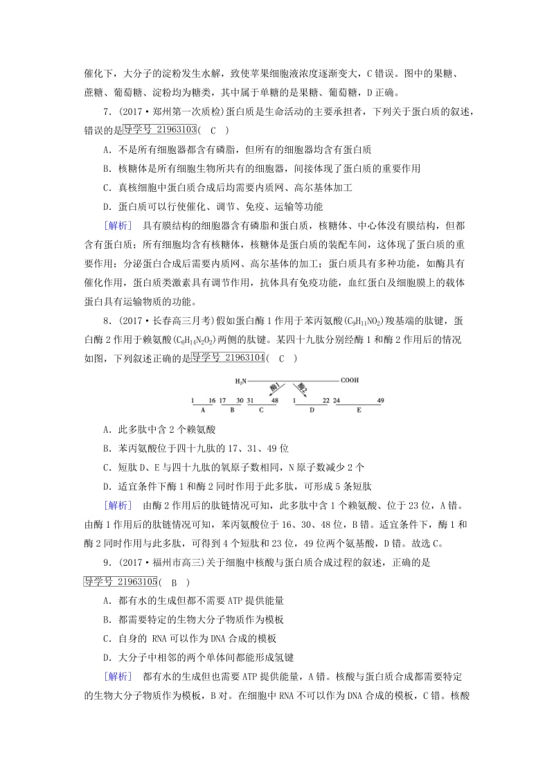 2019高考生物一轮总复习 第一单元 走近细胞及组成细胞的分子 1 走近细胞及组成细胞的分子 新人教版必修1.doc_第3页