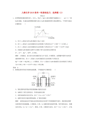 2019高考化學(xué)一輪基礎(chǔ)選習(xí) 選擇題（2）（含解析）新人教版.doc