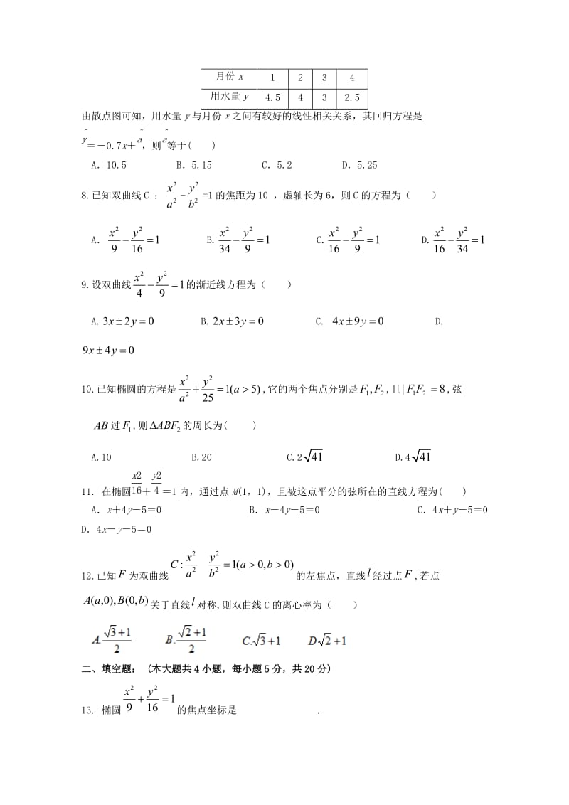 湖南省长沙市铁路一中2018-2019学年高二数学上学期期中试题 理.doc_第2页