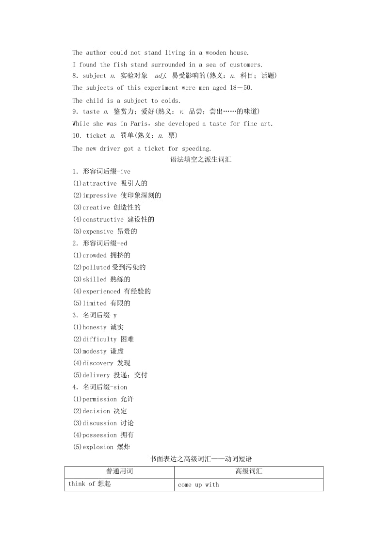 2019高考英语考前天天背 考前语基回扣第9组.doc_第2页