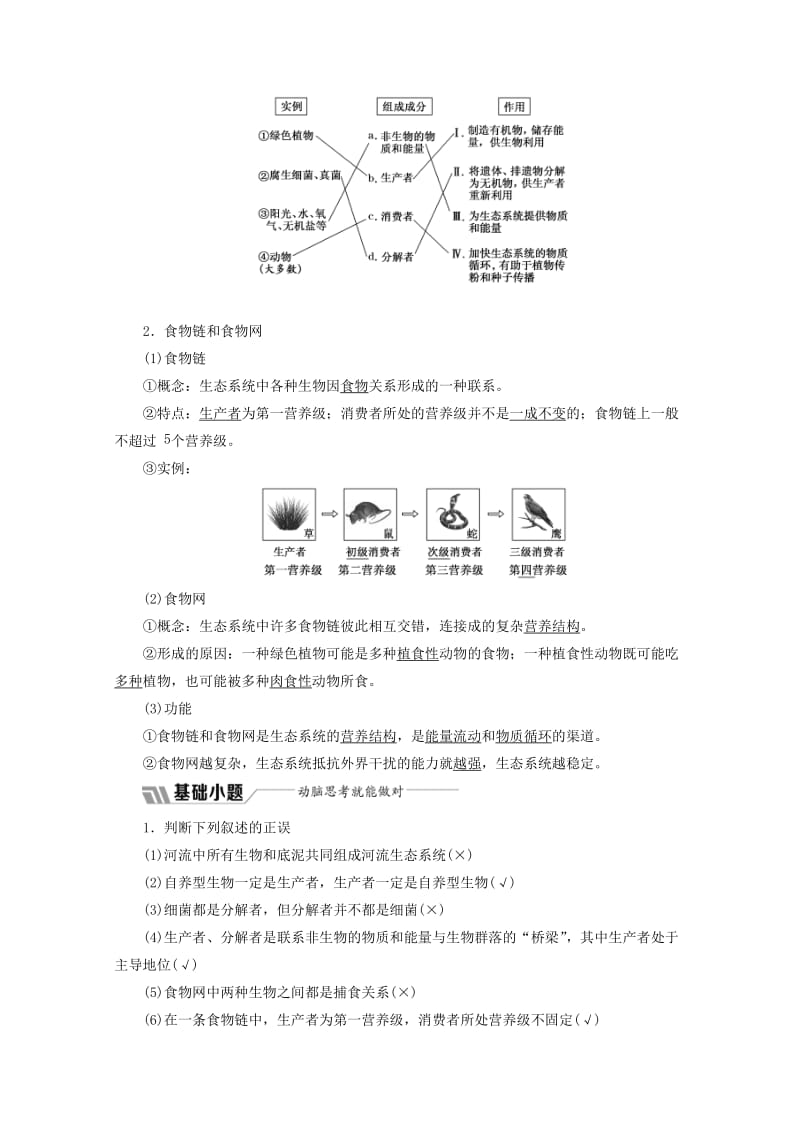 2018-2019学年高中生物 第5章 生态系统及其稳定性 第1节 生态系统的结构教学案（含解析）新人教版必修3.doc_第2页