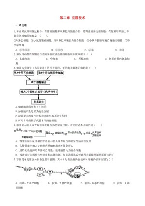 2018-2019學(xué)年高中生物 第二章 克隆技術(shù)單元測試 浙科版選修3.docx