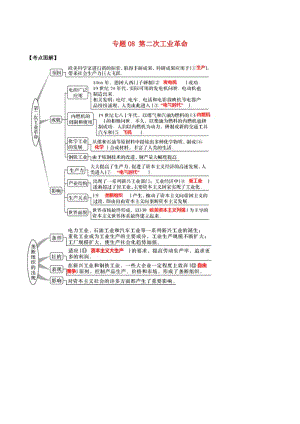 2019年高考?xì)v史 經(jīng)濟(jì)史考點(diǎn)精練 專題08 第二次工業(yè)革命.doc