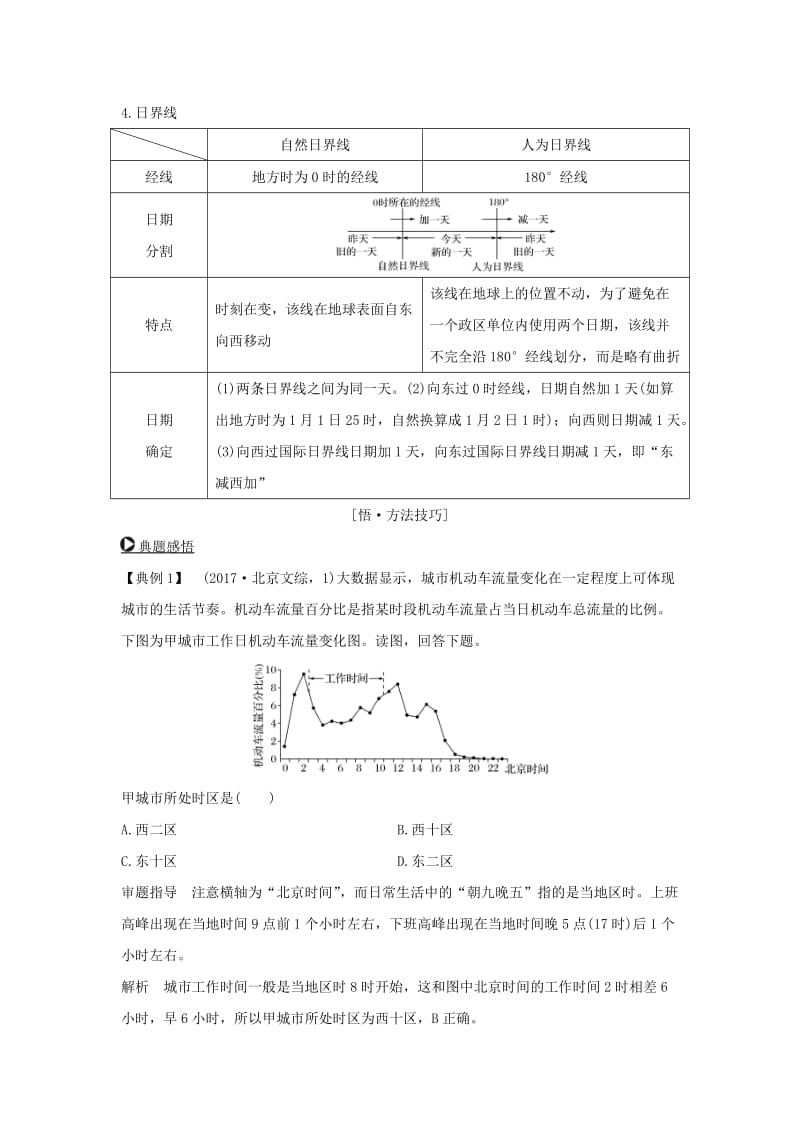 （全国通用）2018版高考地理二轮复习 第二部分 专题通关攻略 专题一 地球的运动规律学案.doc_第2页