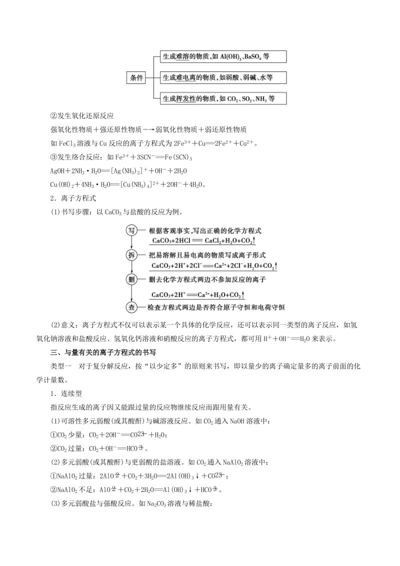 2019年高考化学一轮复习 专题2.2 离子反应和离子方程式教学案.doc_第3页