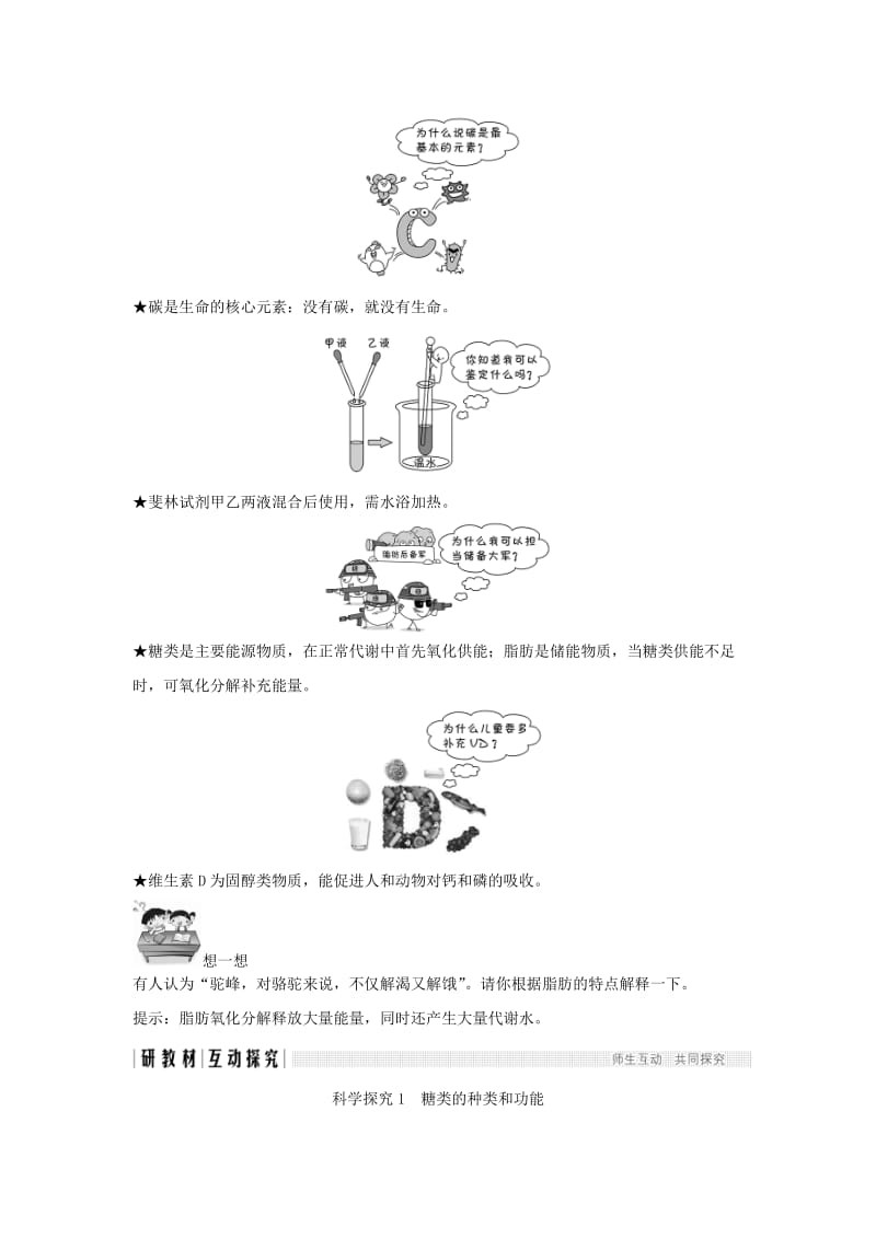 2018-2019版高中生物 第二章 细胞的化学组成 第二节 细胞中的生物大分子（第1课时）学案 苏教版必修1.doc_第3页