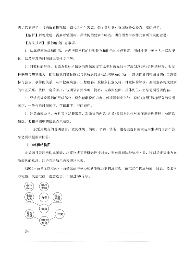 2019年高考语文一轮复习 专题1.7 图文转换（教学案）.doc_第3页