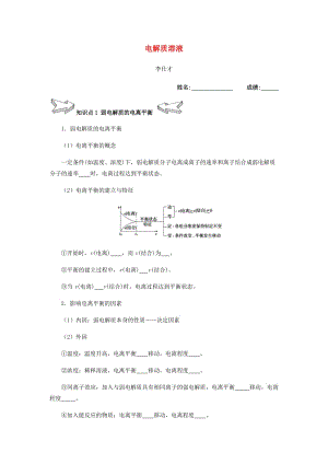 2019高考化學(xué)一輪復(fù)習(xí)講義 電解質(zhì)溶液.doc