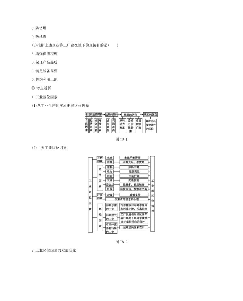 2019年高考地理二轮复习 专题8 工业地域与产业转移学案.docx_第2页