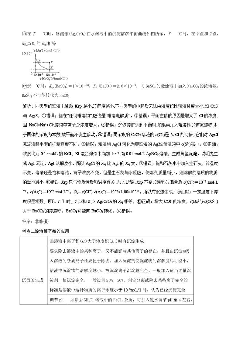 2019年高考化学一轮总复习 考点扫描 专题25 难溶电解质的溶解平衡学案.doc_第3页