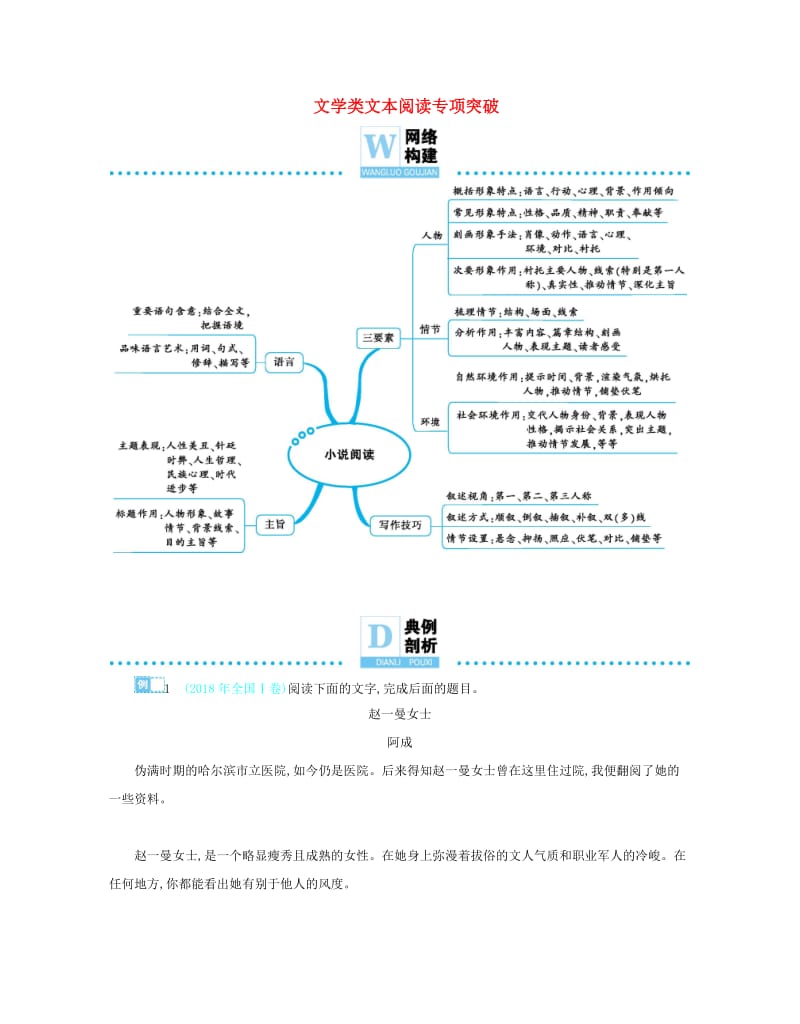 备考2019高考语文 热点重点难点专题透析 专题2 文学类文本阅读专项突破（含解析）.docx_第1页