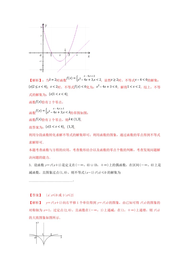 2019年高考数学 25个必考点 专题03 数形结合解决函数问题检测.doc_第2页