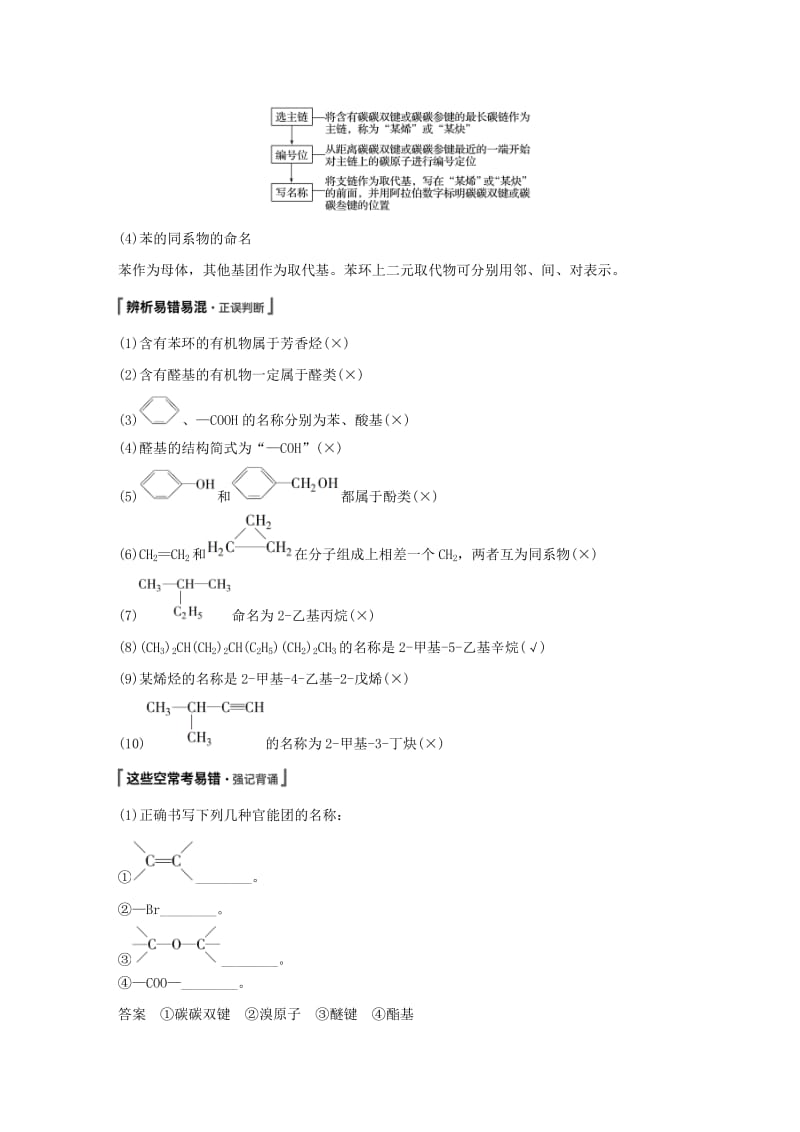 2020版高考化学新增分大一轮复习 第11章 第33讲 有机化合物的结构与性质精讲义+优习题（含解析）鲁科版.docx_第3页