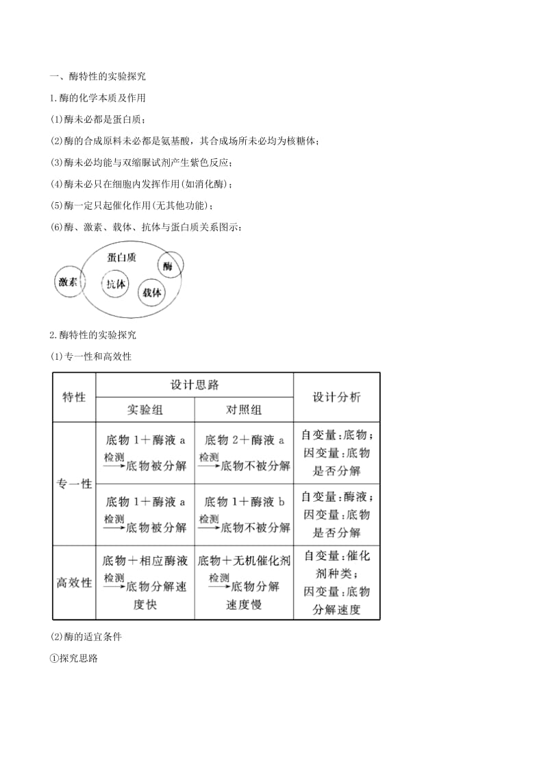 2019年高考生物二轮复习 新突破 专题03 酶和ATP学案（含解析）.doc_第2页