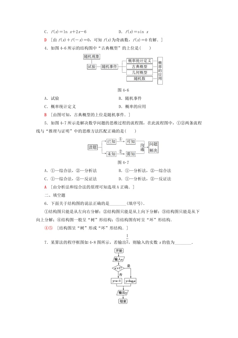 2018年秋高中数学 专题强化训练4 框图 新人教A版选修1 -2.doc_第2页