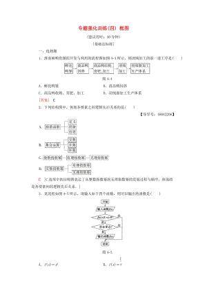 2018年秋高中數(shù)學(xué) 專題強(qiáng)化訓(xùn)練4 框圖 新人教A版選修1 -2.doc