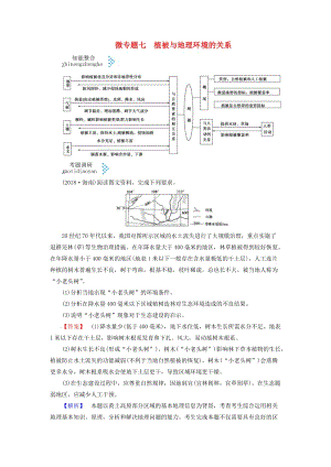 2019屆高考地理大二輪復(fù)習 微專題七 植被與地理環(huán)境的關(guān)系學(xué)案.docx