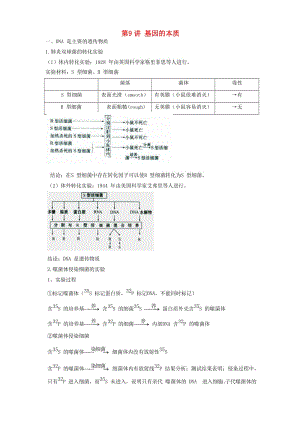 2018高中生物學業(yè)水平測試復習 第9講 基因的本質學案.doc