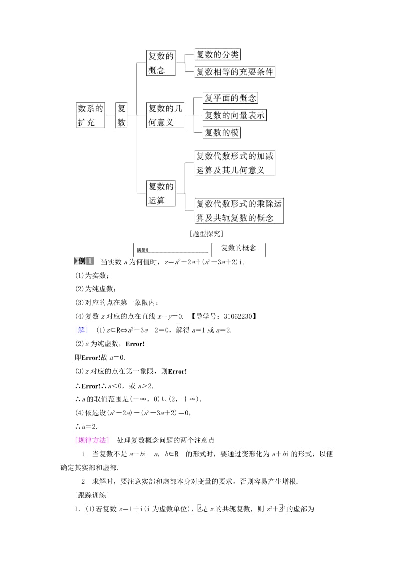 2018年秋高中数学 第三章 数系的扩充与复数的引入 阶段复习课 第3课 数系的扩充与复数的引入学案 新人教A版选修2-2.doc_第2页