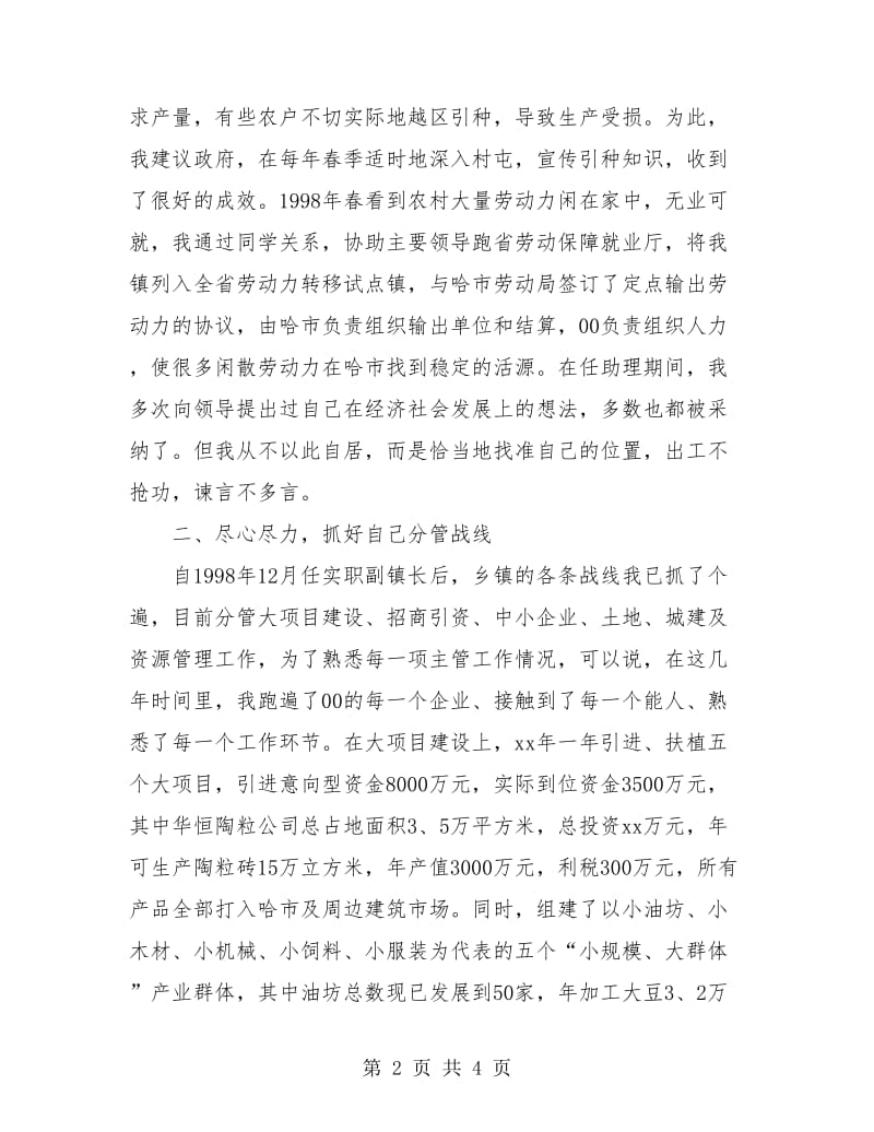 乡镇副镇长个人工作总结.doc_第2页