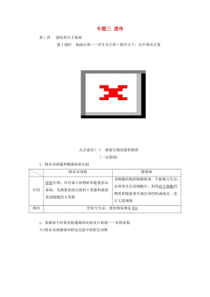 2019高考生物二輪復(fù)習(xí) 專題三 遺傳學(xué)案.doc