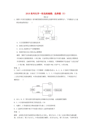 2019高考化學(xué)一輪選練編題 選擇題（5）（含解析）新人教版.doc