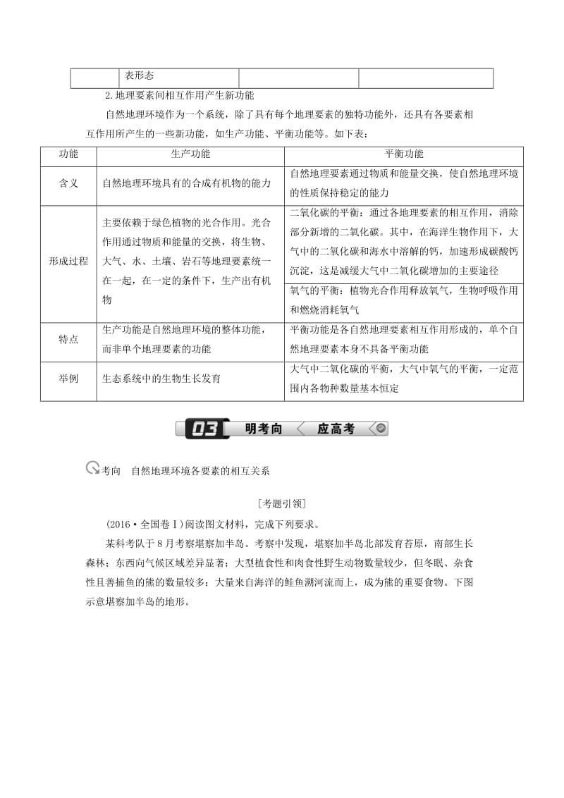 （新课标版）2019高考地理总复习 第13讲 自然地理环境的整体性学案.doc_第3页