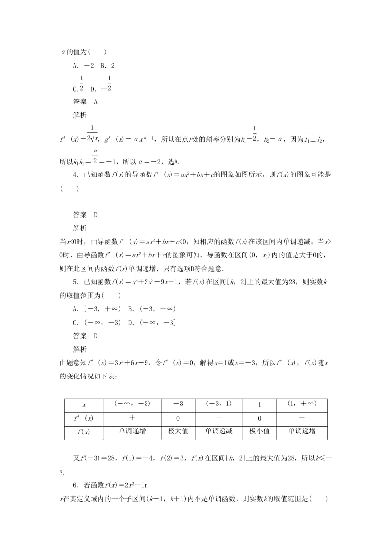 2020高考数学刷题首选卷 第二章 函数、导数及其应用 考点测试16 导数的应用（二） 文（含解析）.docx_第2页