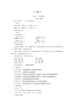 2018-2019學年高中語文 第4單元 人生百相 8 套中人教師用書 魯人版必修2.doc