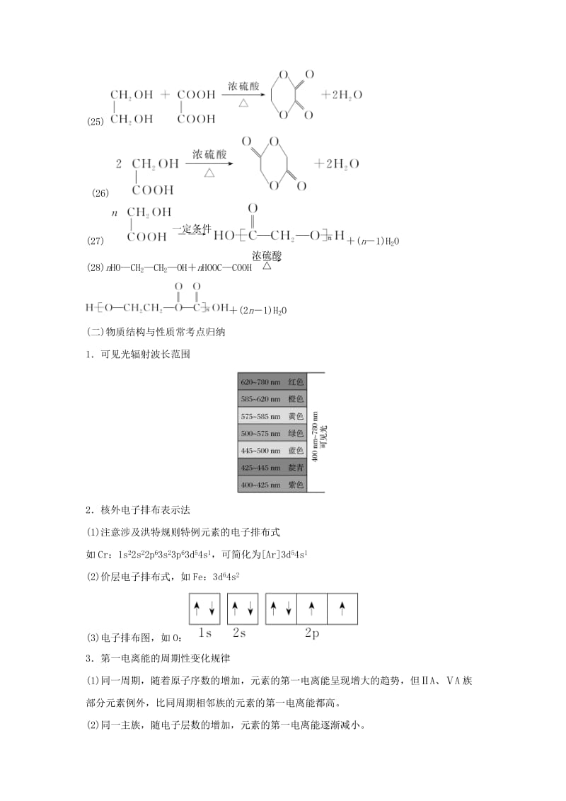 2019版高考化学二轮复习 第三篇 考前要点回扣 要点回扣5 选考核心知识考前聚焦学案.doc_第3页