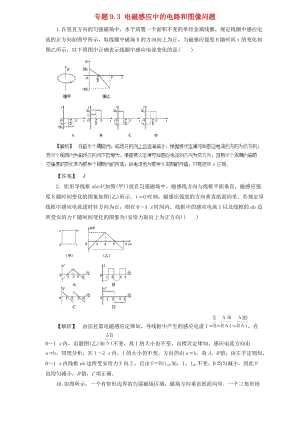 2019屆高中物理二輪復習 熱點題型專練 專題9.2 法拉第電磁感應定律 自感和渦流（含解析）.doc