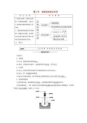 2018版高中物理 第1章 靜電與靜電場(chǎng) 第2節(jié) 電荷間的相互作用學(xué)案 魯科版選修1 -1.doc